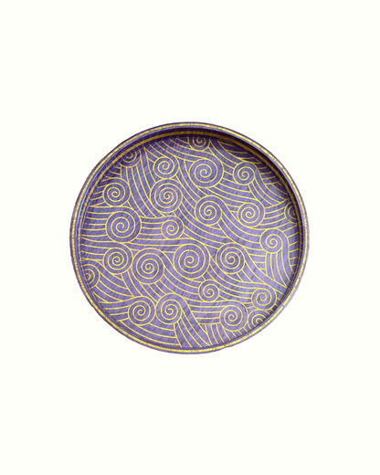 Purple Waves Tray