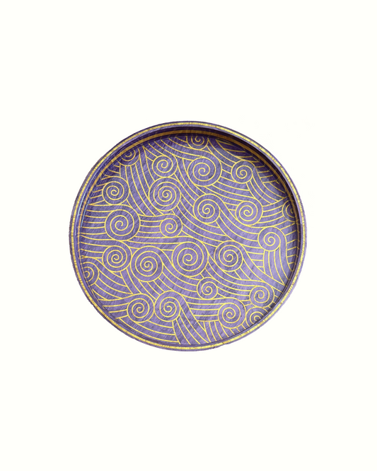 Purple Waves Tray