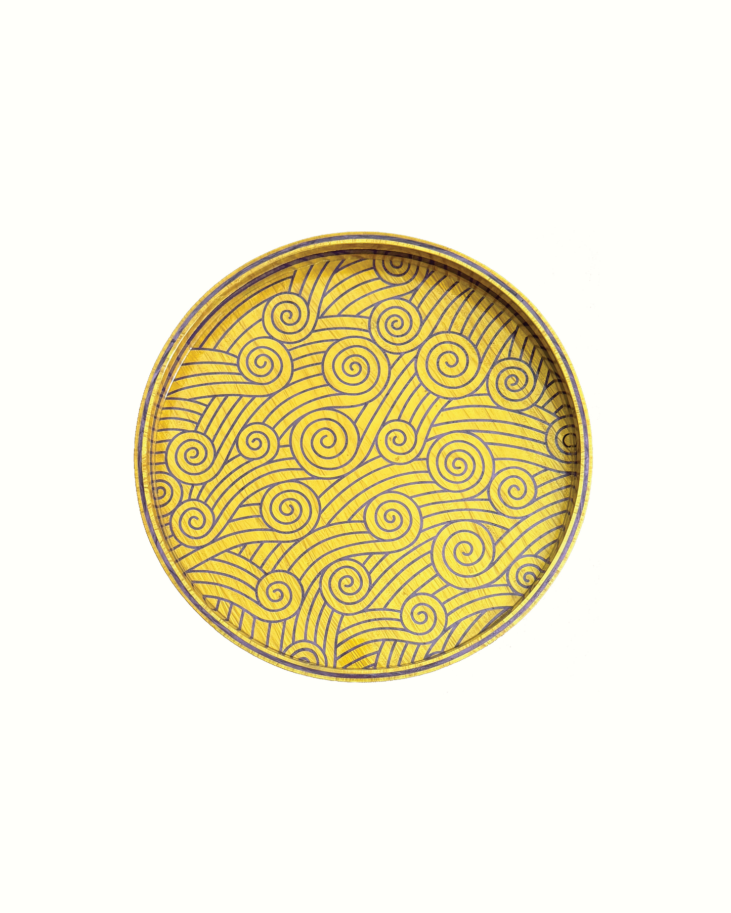 Yellow Waves Tray