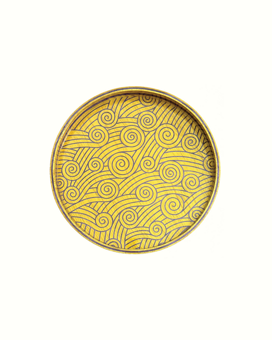 Yellow Waves Tray