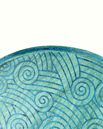 Green Waves Tray