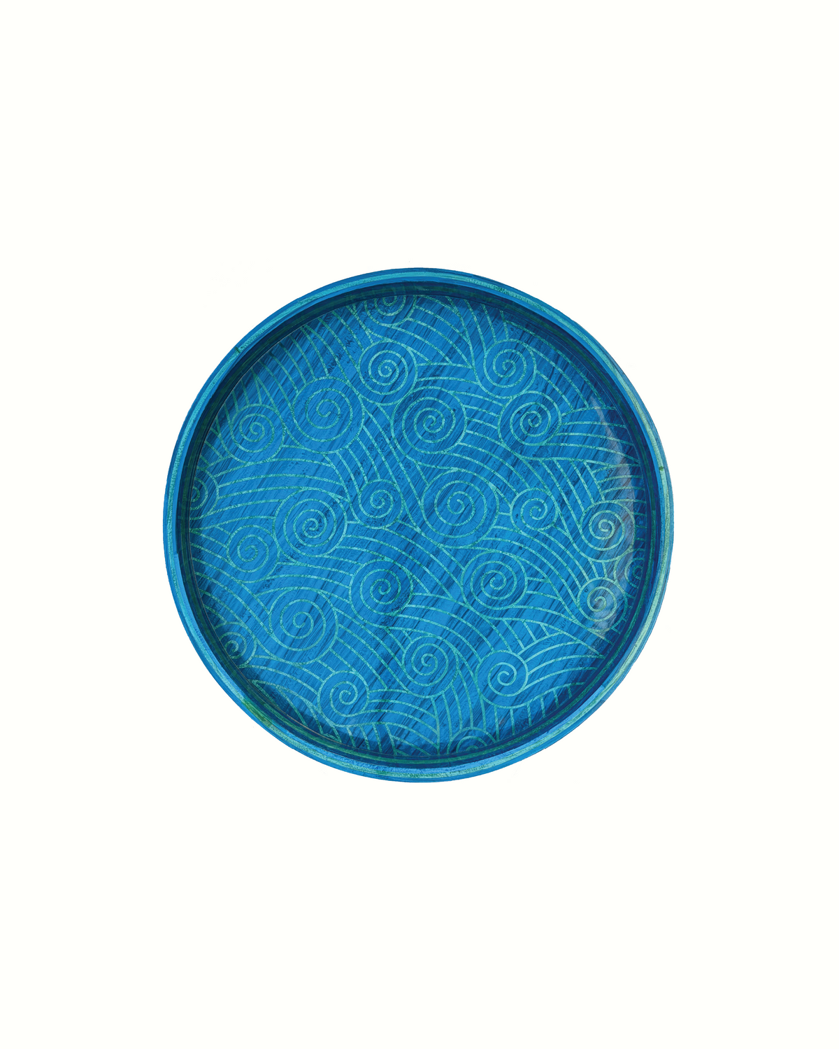 Blue Waves Tray