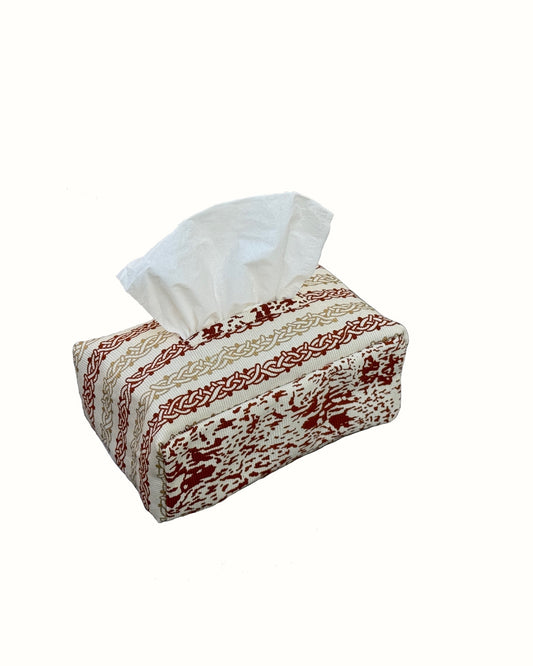 Burgundy & Gold Gadayel Tissue Sleeve