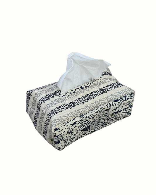 Navy & Silver Gadayel Tissue Sleeve
