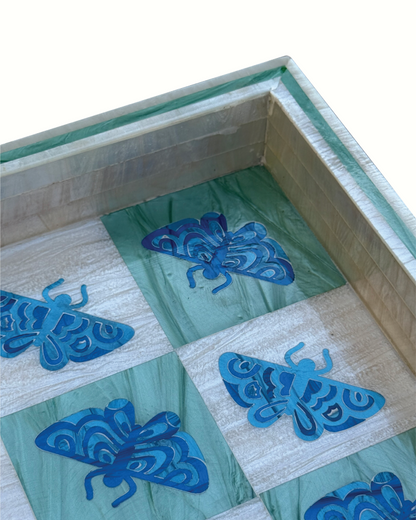 Green Chess Farasha Tray