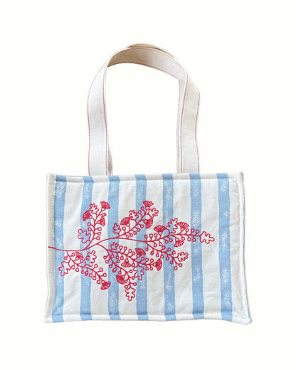 Blue Sard Embroidered Bag