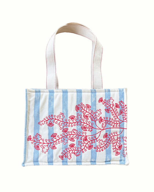 Blue Sard Embroidered Bag